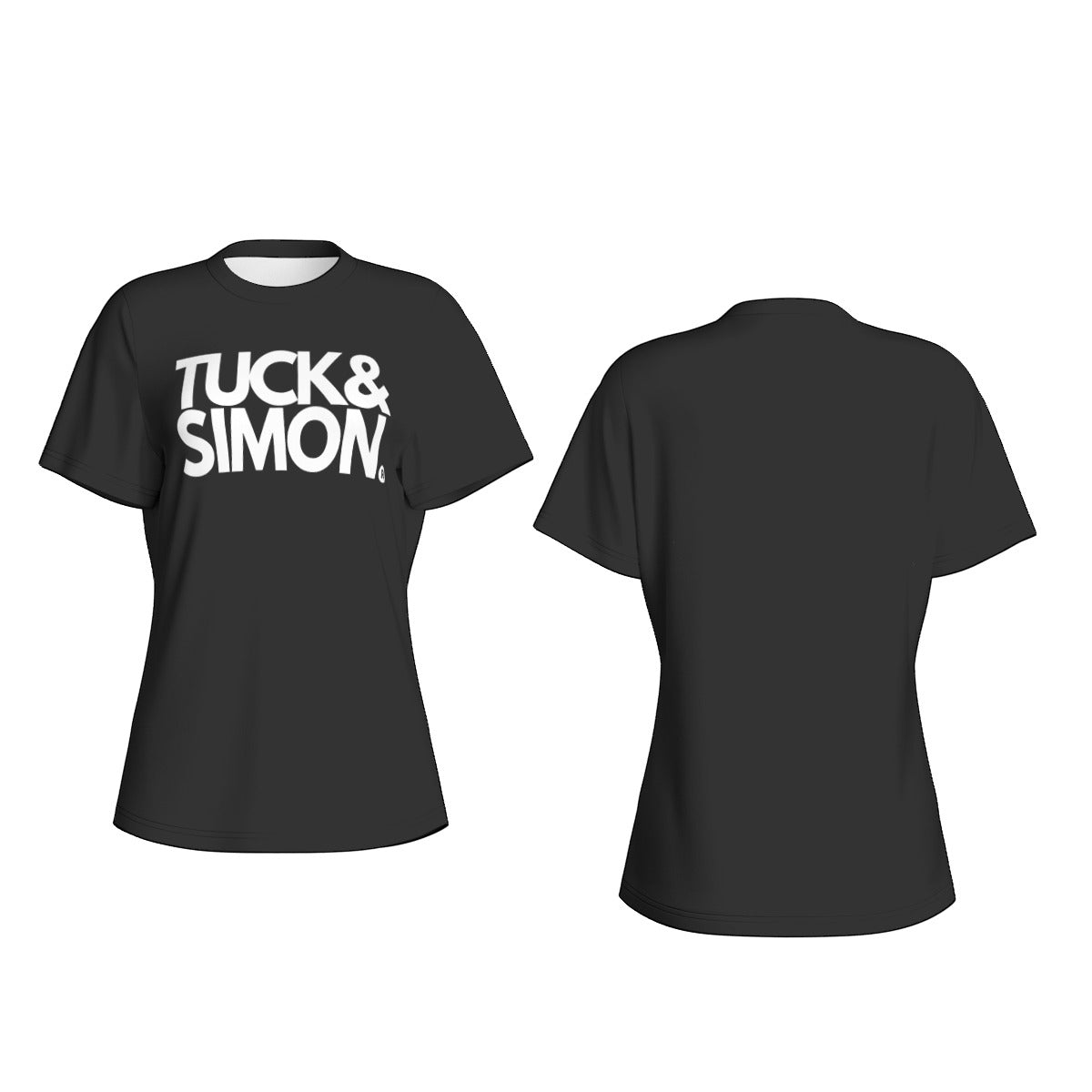 Teen - Plus Size Tuck&Simon Black Casual T-Shirt