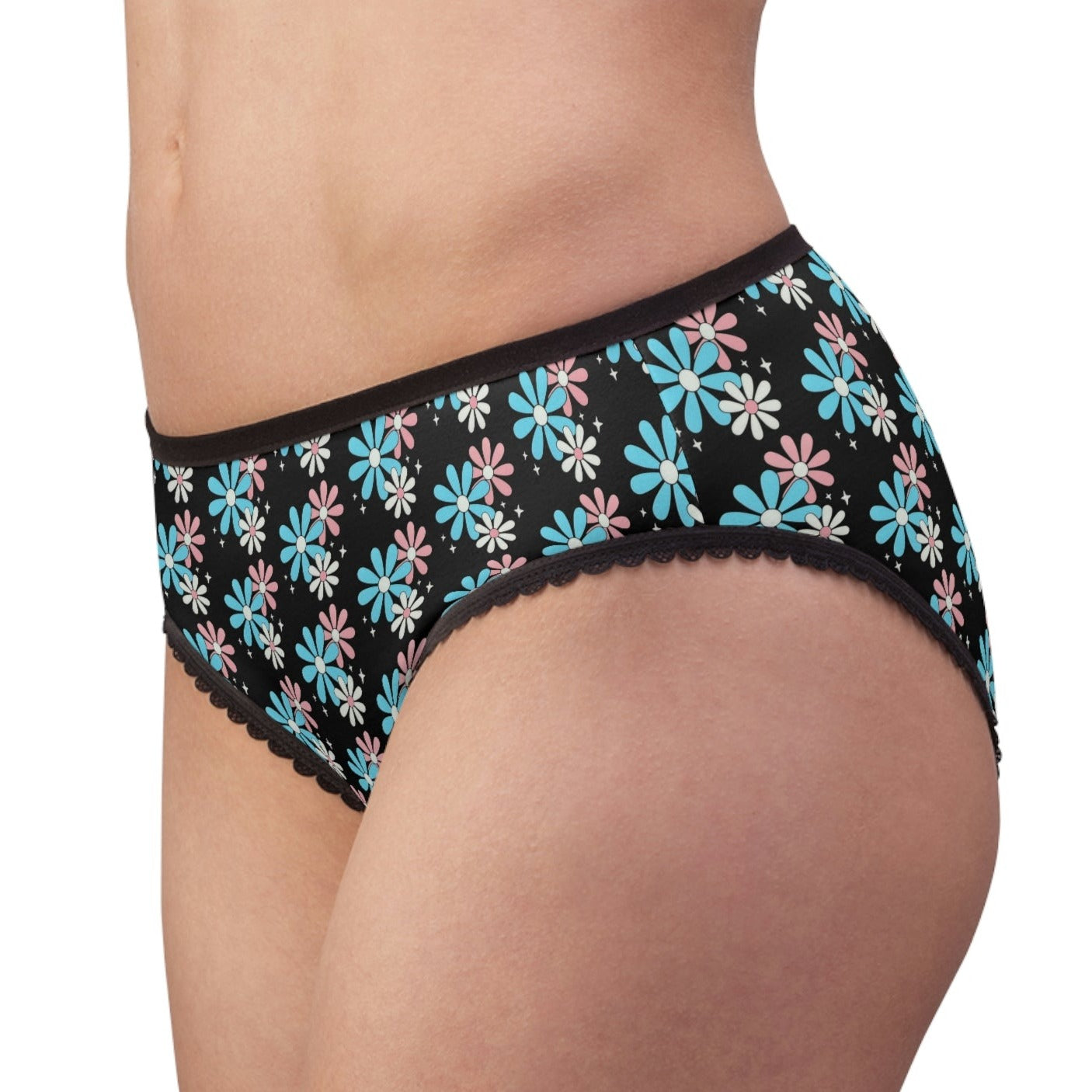 XS - 2XL Blue Pink White Pride High-Cut Knickers