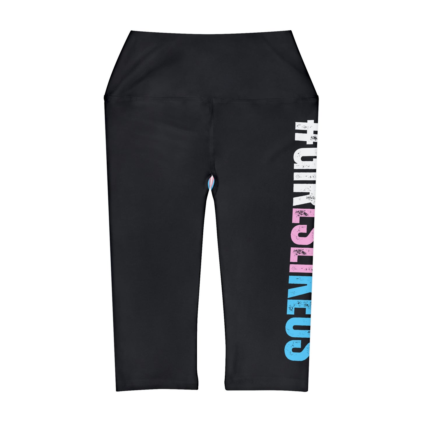 Blue Pink White Teen #GIRLSLIKEUS Series Black Fitness Capri