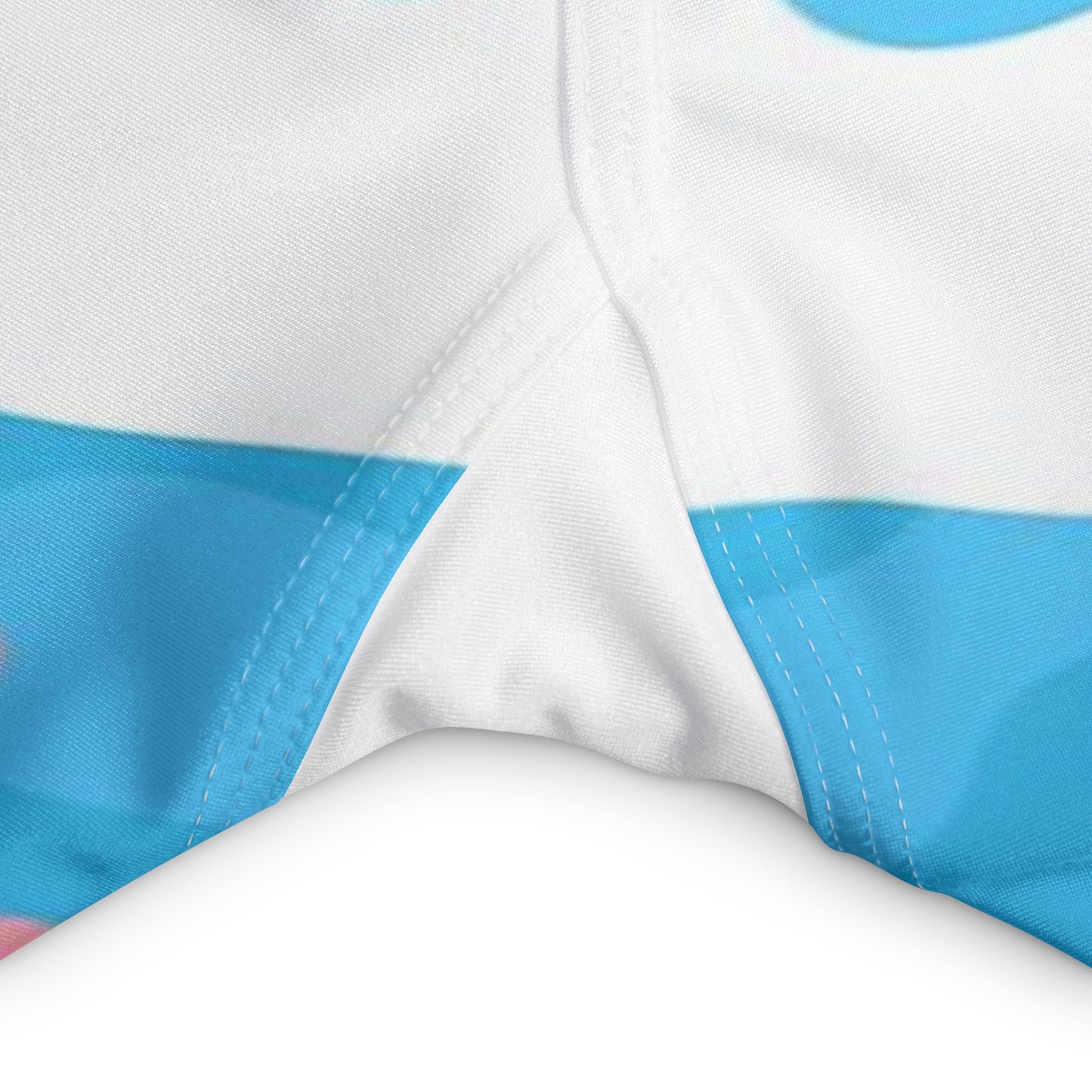 Blue Pink White Teen All Over Pride Camouflage Fitness Capri
