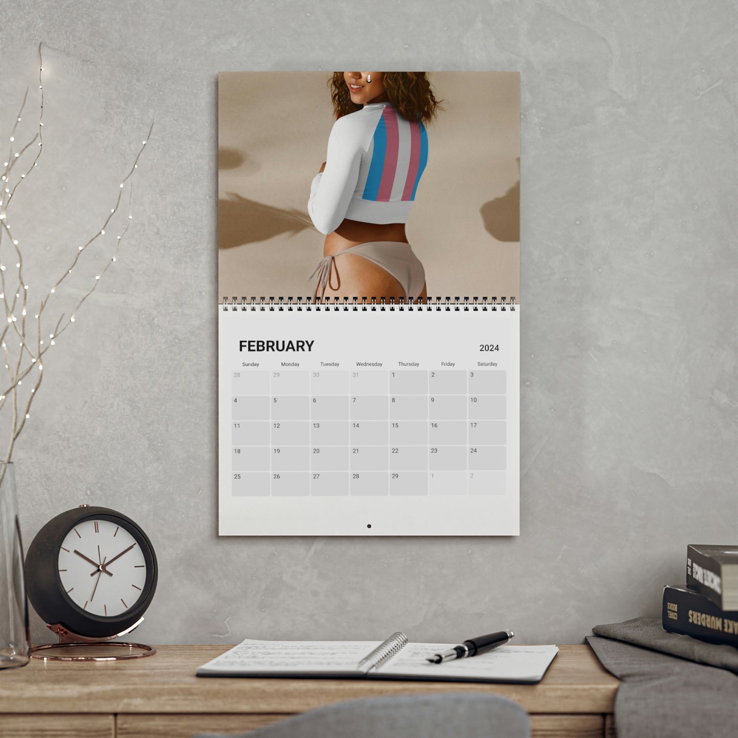 Blue Pink White Sports Illustrated Catalog Calendar (2024)