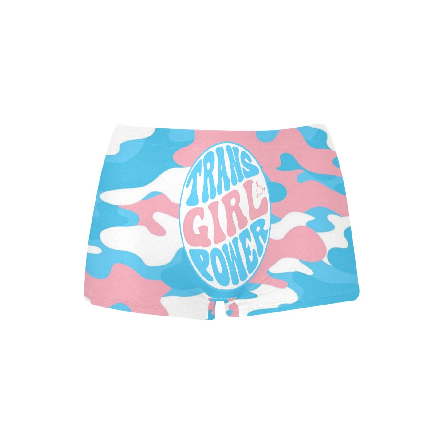 Teen - Plus Size Blue Pink White Pride Hotpants