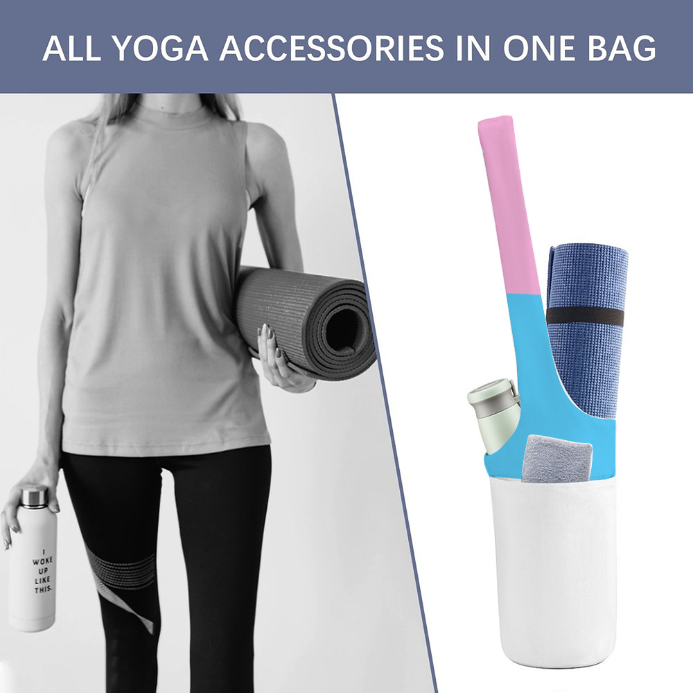 Blue Pink White Pride Canvas Yoga Handy