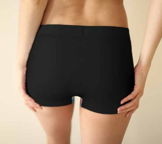 Black 'TRANS GIRL POWER' Boyshort Panty
