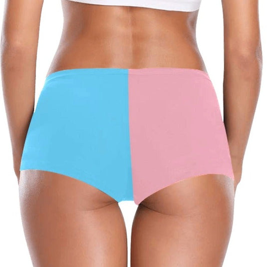 Teen - Plus Size Blue Pink White Pride Hotpants