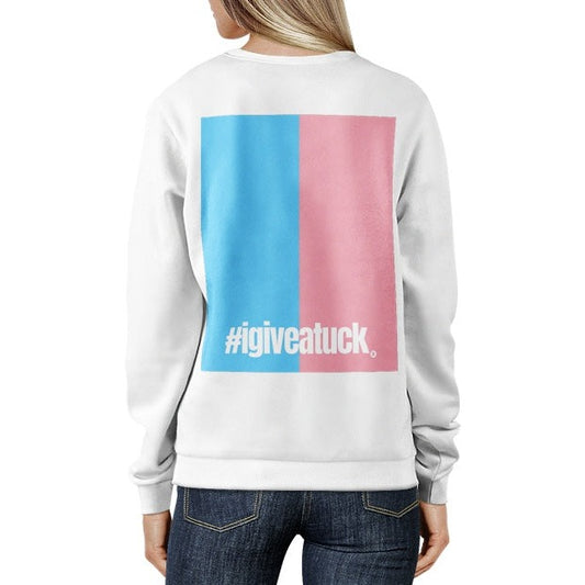 Teen - Plus Size Blue Pink White #Hashtag Series Sweatshirt