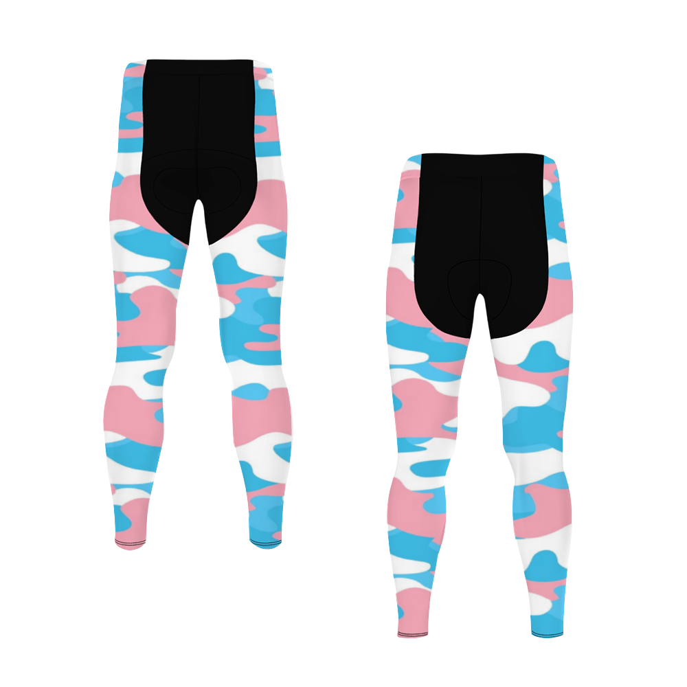 Plus Size Blue Pink White Pride Camouflage Black Breathable Polyester Cycling Skins