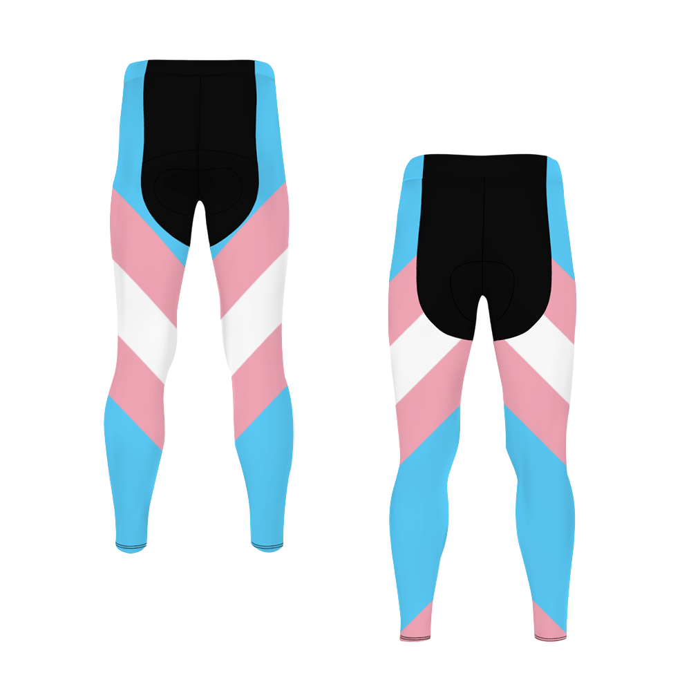 Plus Size Blue Pink White Pride Striped Black Breathable Polyester Cycling Skins