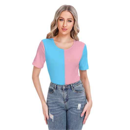 All-Over Print Women's Short Sleeve Jumpsuit