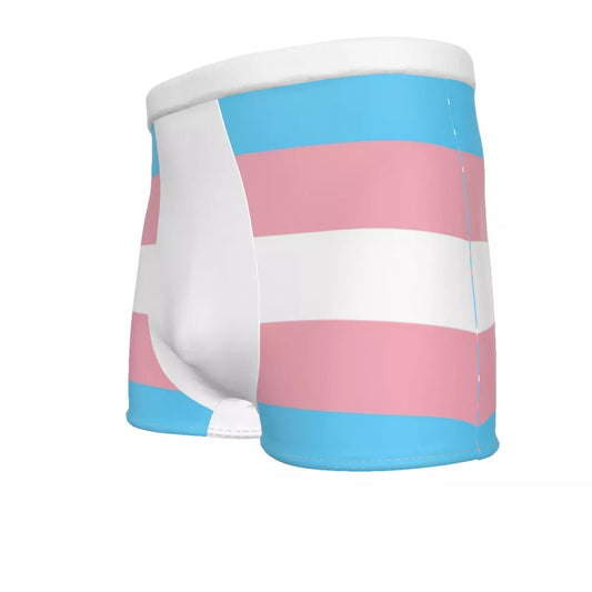 Blue Pink White Pride Butt-Hugging Boyfriend Butter Cotton Boxers tunnellsCo.