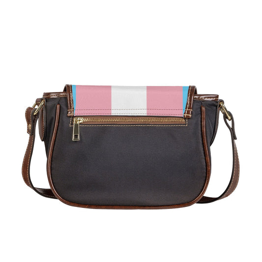 Blue Pink White Trans Pride Clutch Tambourine Shoulder-Bag tunnellsCo.