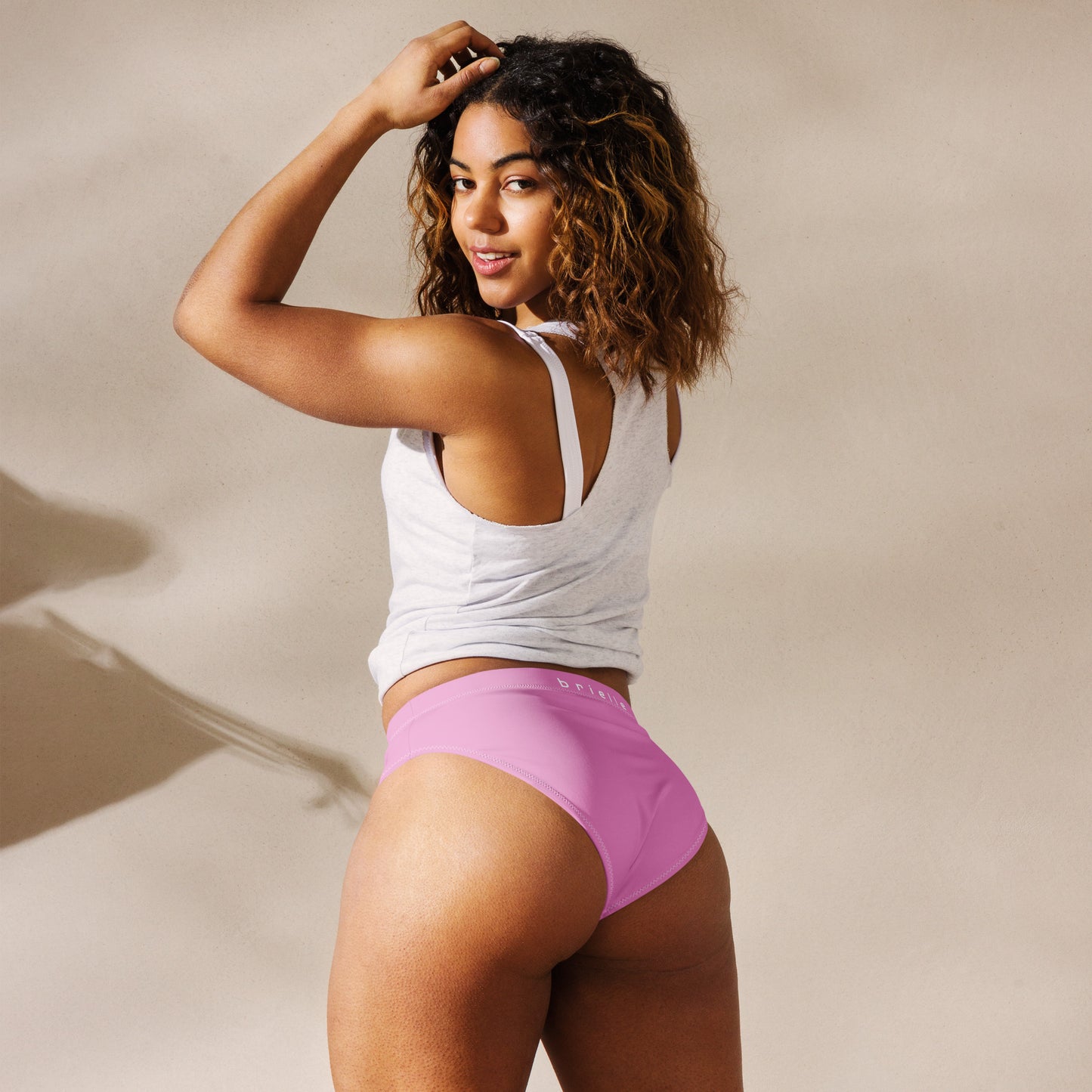 Brielle High-Waisted High-Cut Leg Hip-Popping Lavender Rose Tucking Panty.. tunnellsCo.