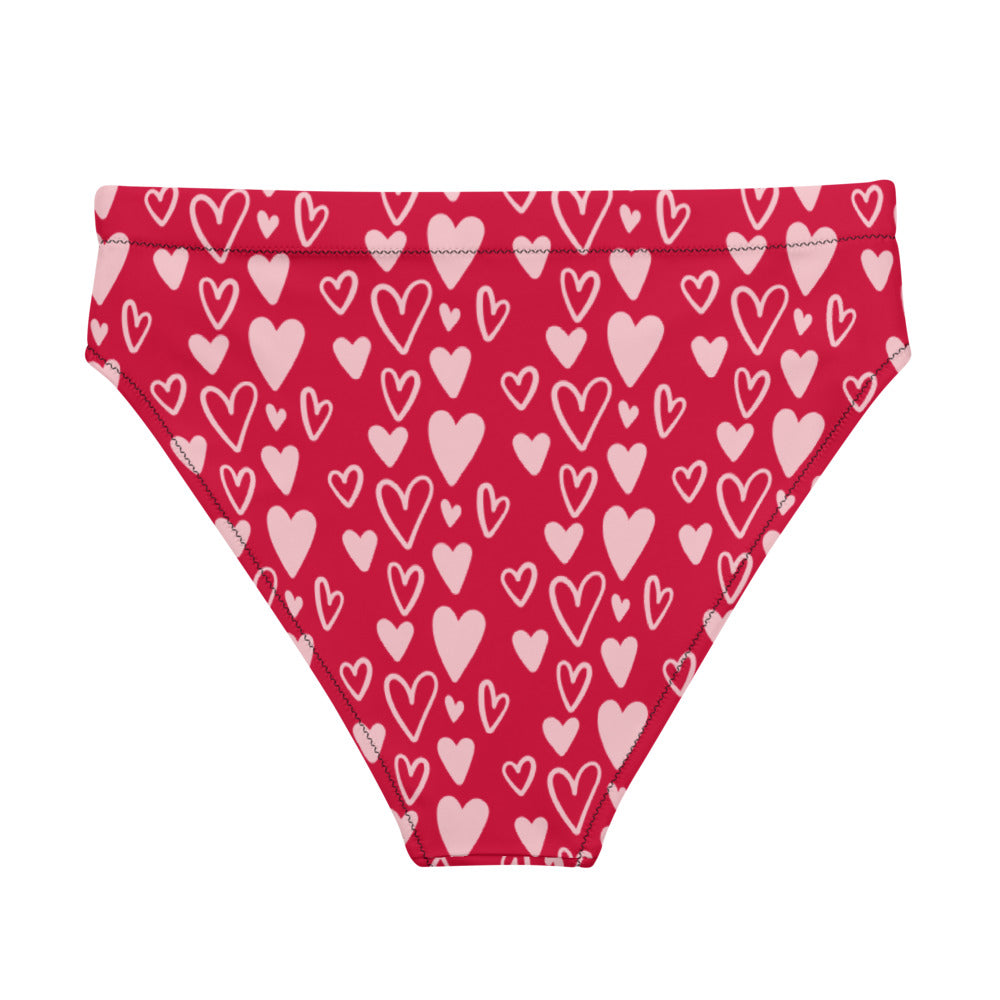 Bunch of Hearts High-Waisted Hip-Cut Tucking Panty tunnellsCo.