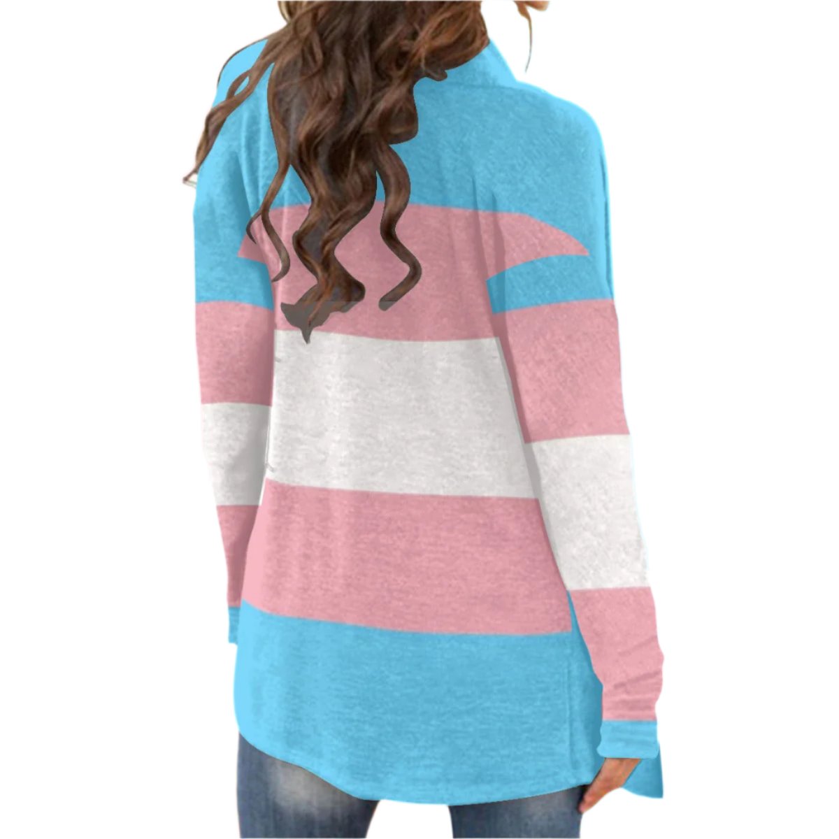 All-Over Print Women's Cardigan With Long Sleeve