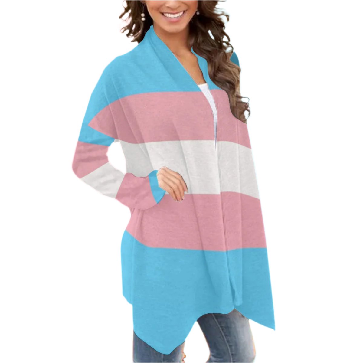 All-Over Print Women's Cardigan With Long Sleeve