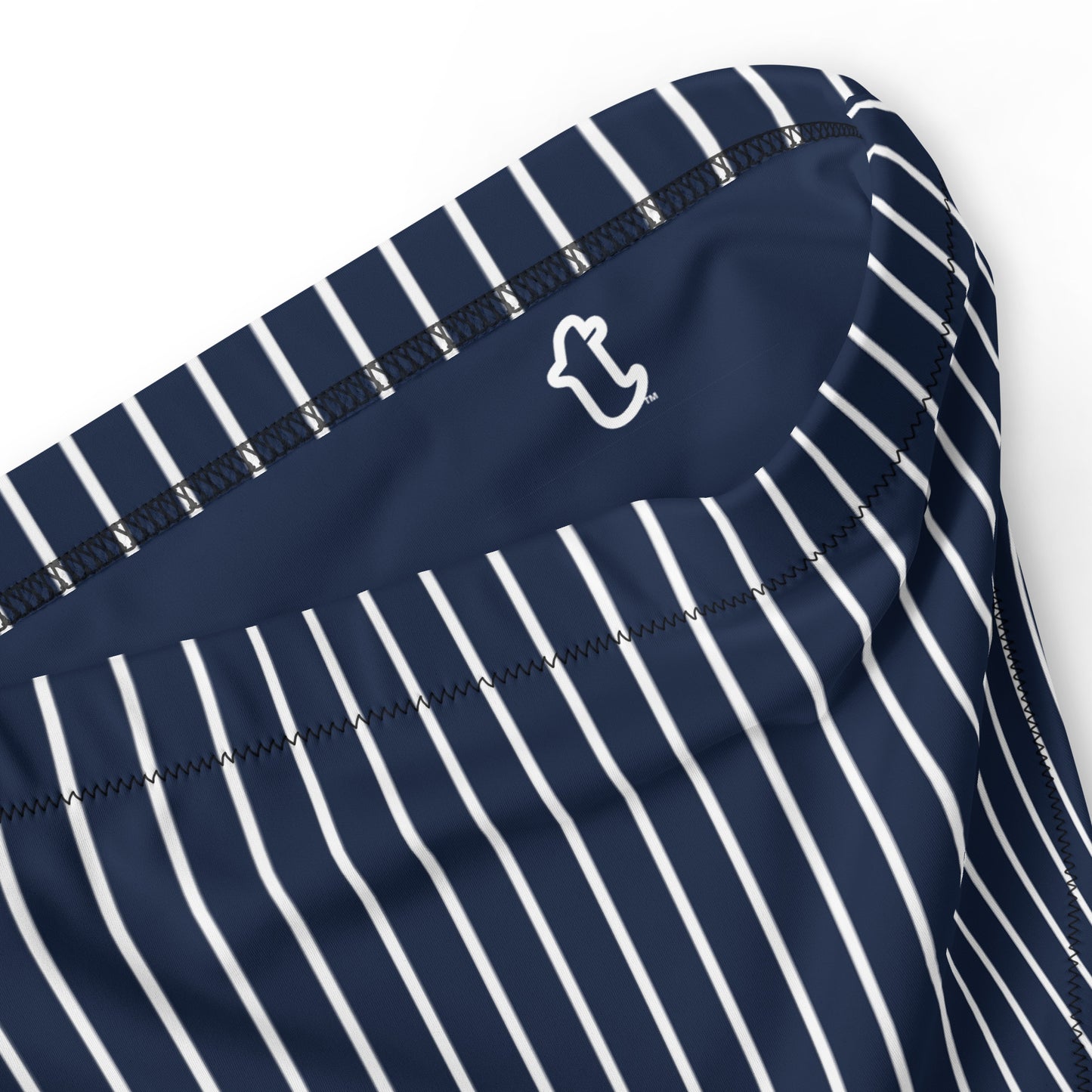 Navy Blue Pinstripe High-Waisted High-Cut Tucking Panty tunnellsCo.