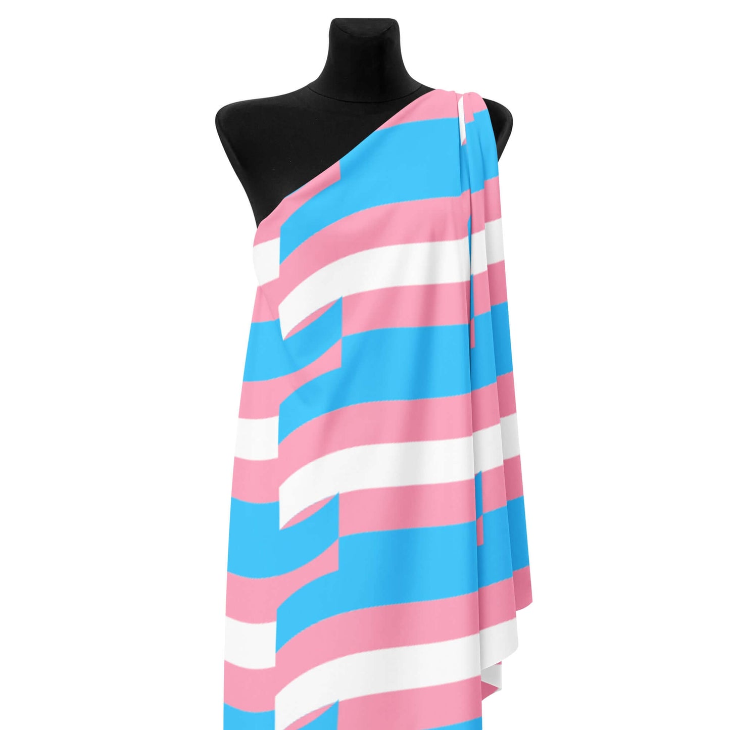 Printed Recycled Polyester Fabric (Trans Pride Mosaic) tunnellsCo.