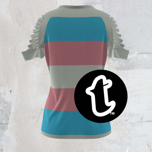 All-Over Print Women's Ripped T-Shirt