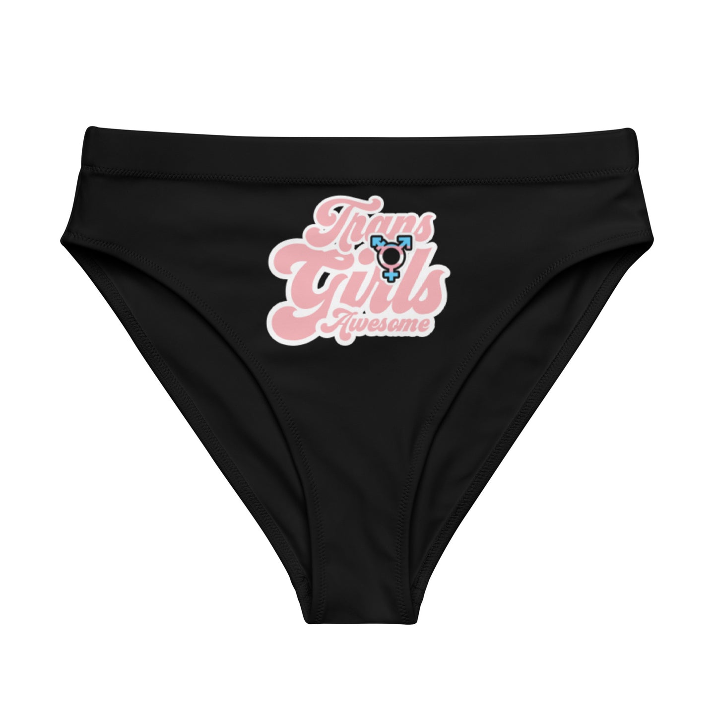 Trans Girls Awesome Black High-Waisted High-Cut Tucking Panty tunnellsCo.