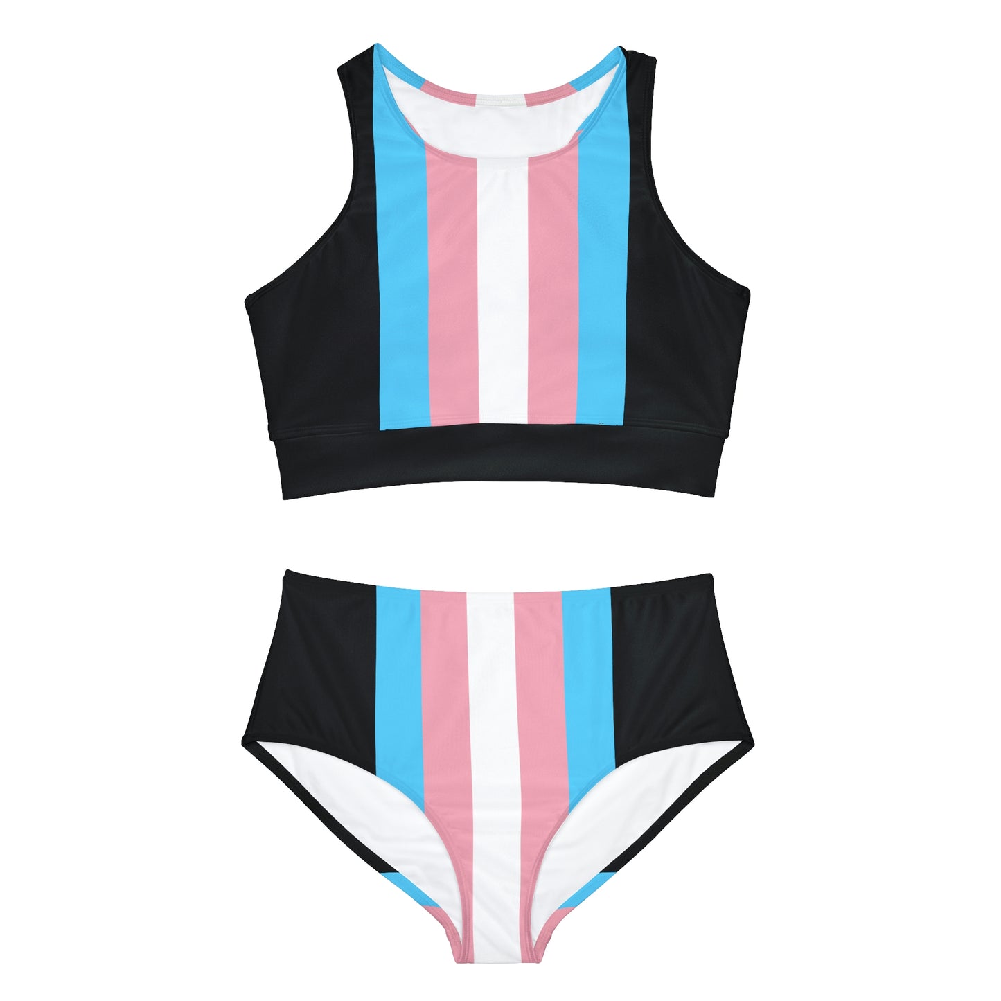 Black Sports Bikini Twin-Set