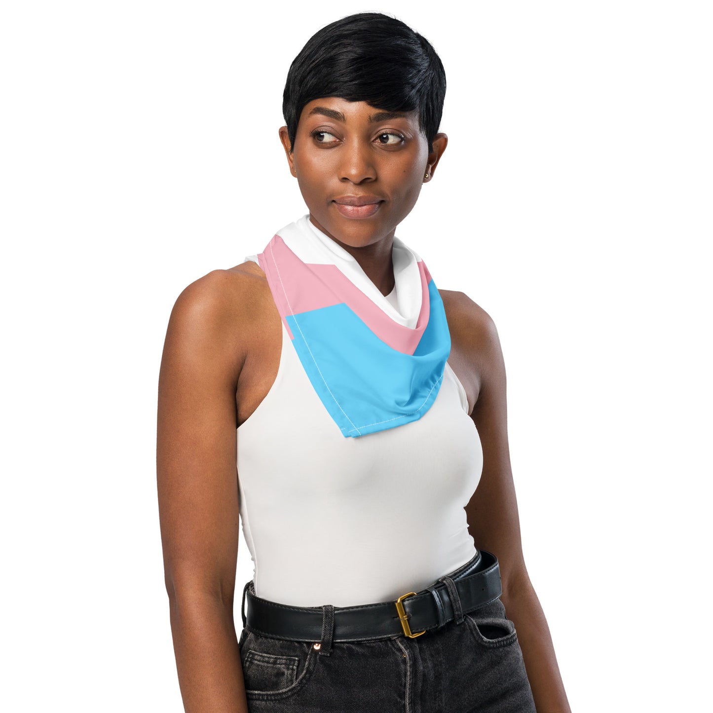 Trans Coloured Trans Pride Multifunctional Microfiber Bandana