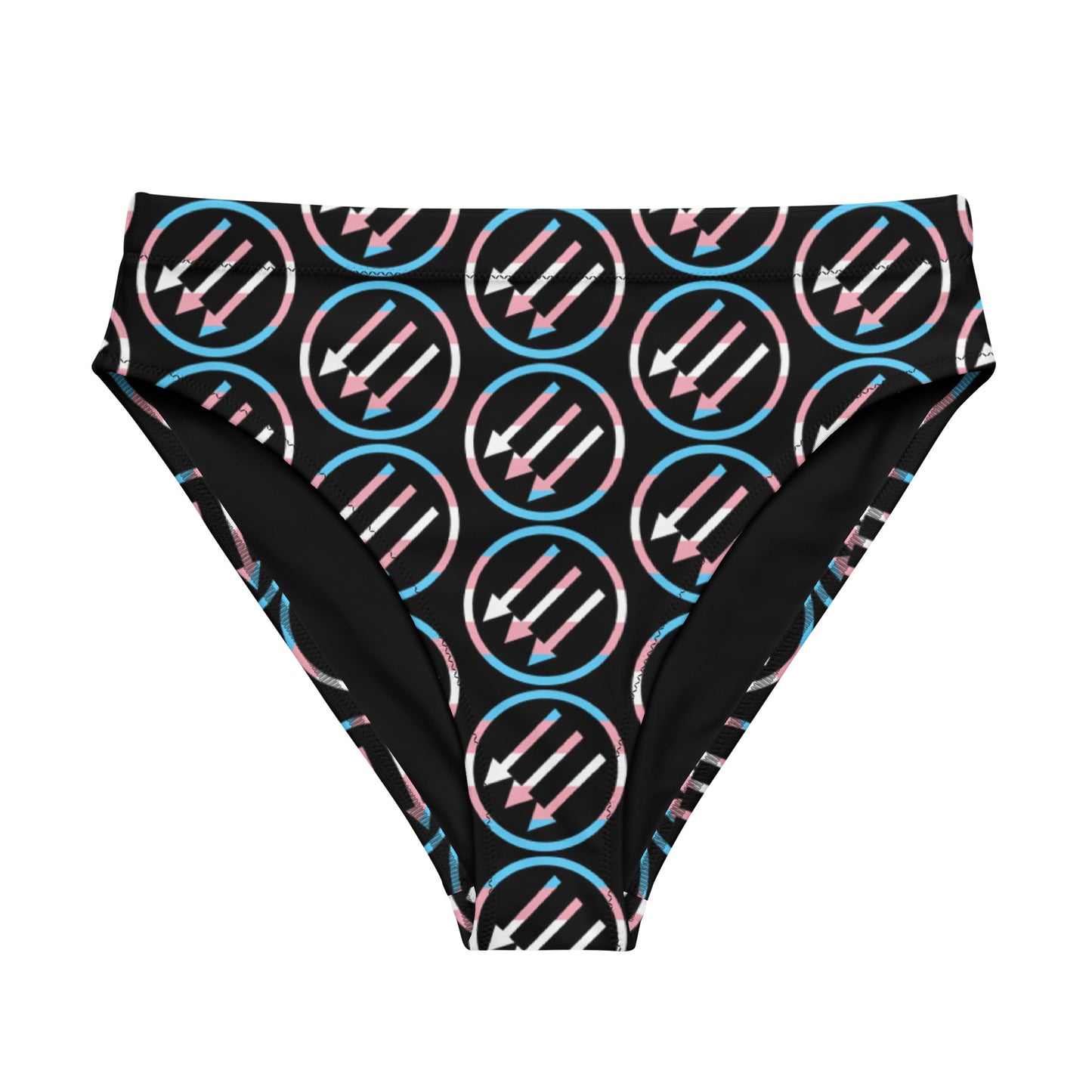 Blue Pink White Plus Size 'United Against Transphobia' Tucking Panty