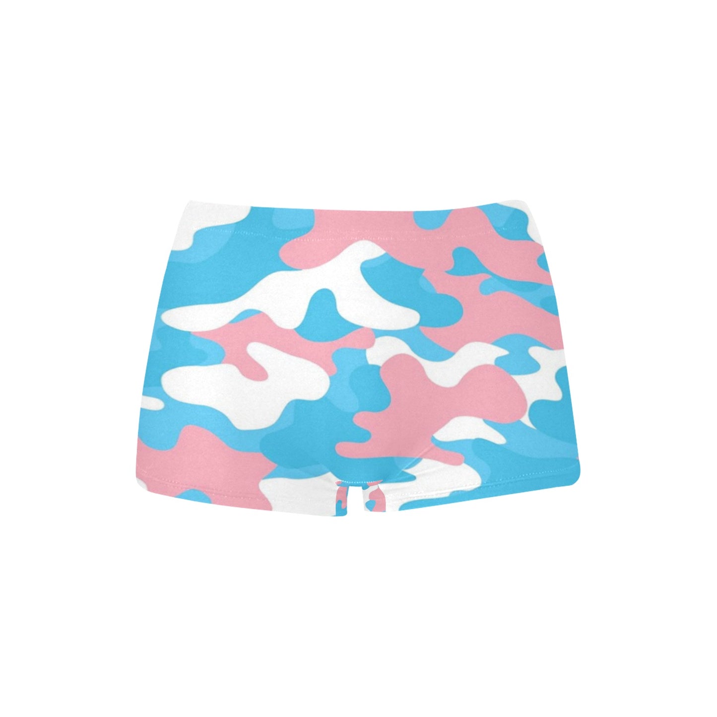 Teen - Plus Size Blue Pink White Pride Hotpants