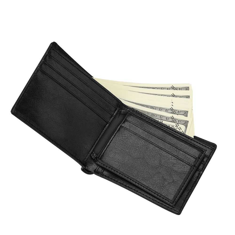 Blue Pink White All Over Pride Vegan Leather ID Card Wallet