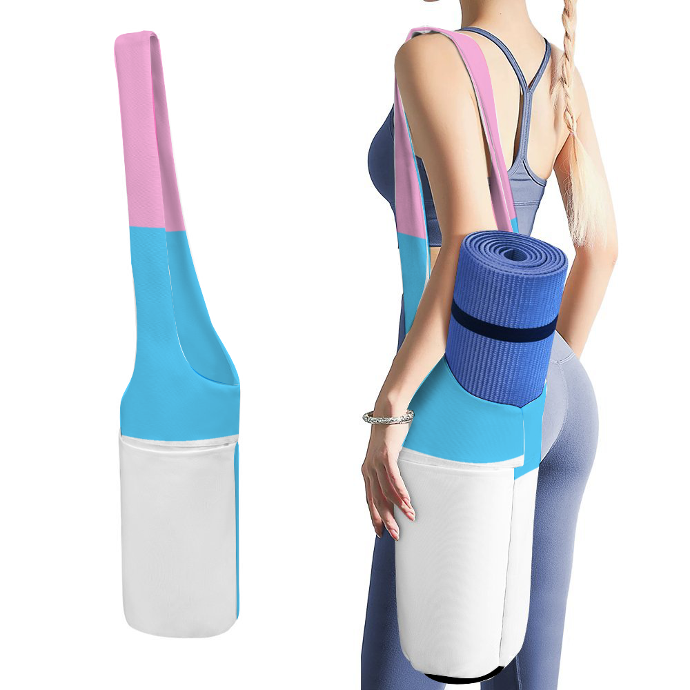 Blue Pink White Pride Canvas Yoga Handy