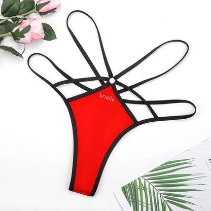 All Over Sassy Lipstick Red G-String Thong