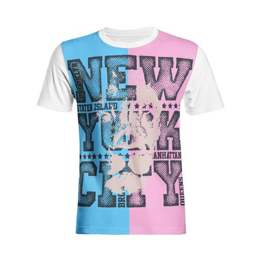 Teen - Plus Size Blue Pink White NYC Pride T-Shirt