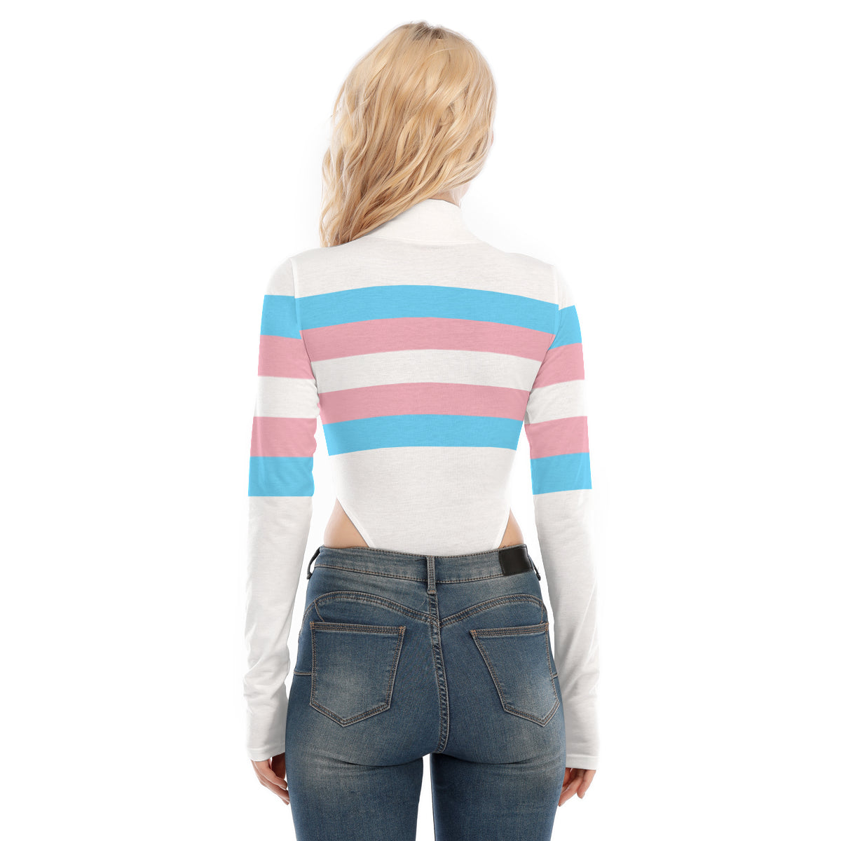 Teen All Over Blue Pink White Pride Long-Sleeve Body