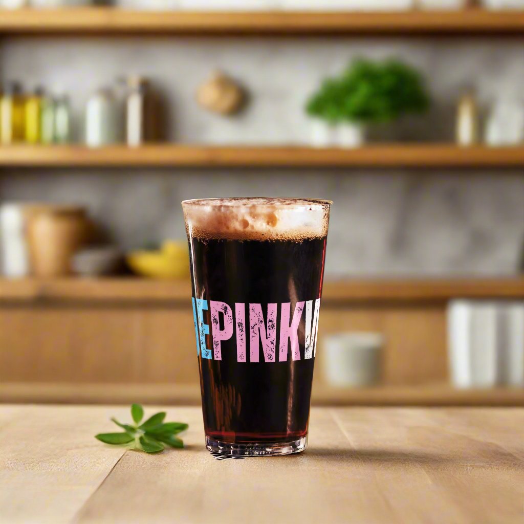 Blue Pink White Pride Hashtag Series 16oz Shaker Pint Glass