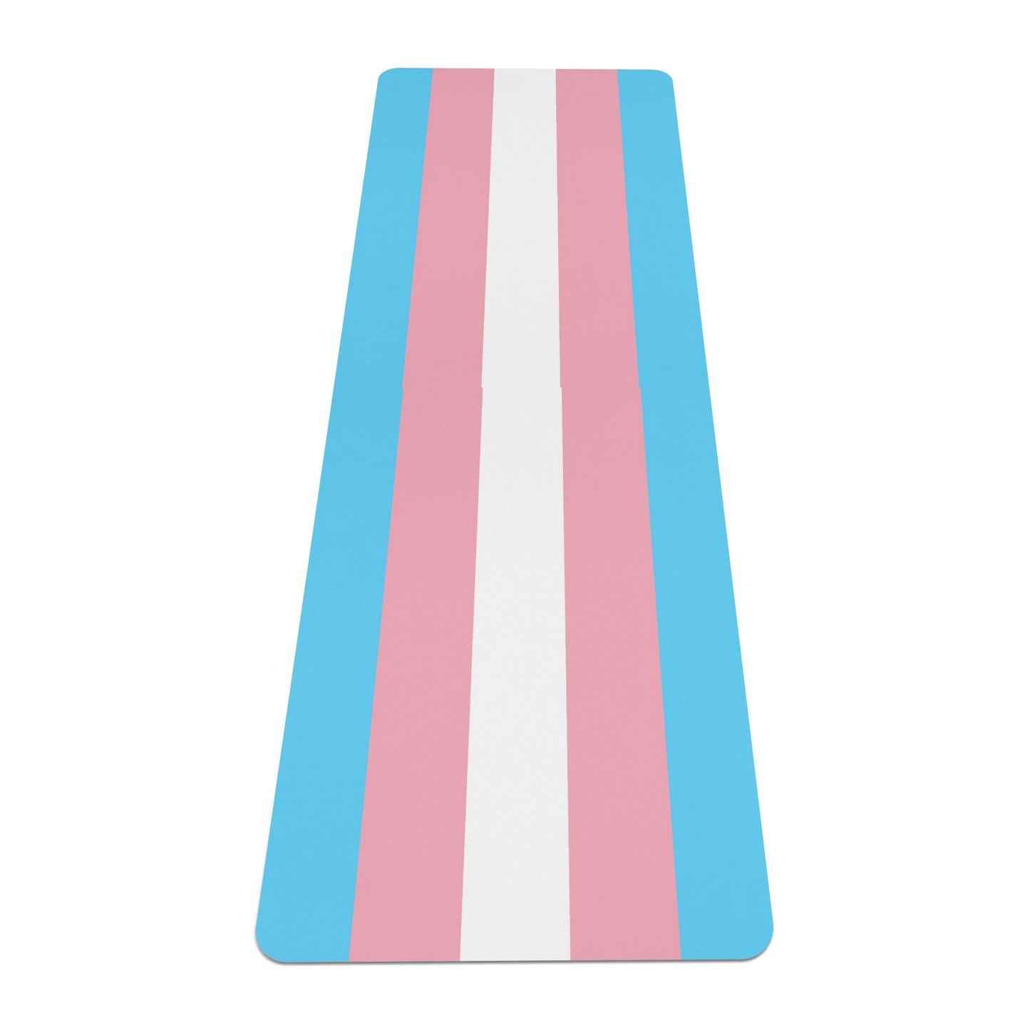 Trans Coloured Trans Pride Flag 6ft-2ft Long Neoprene Yoga Mat