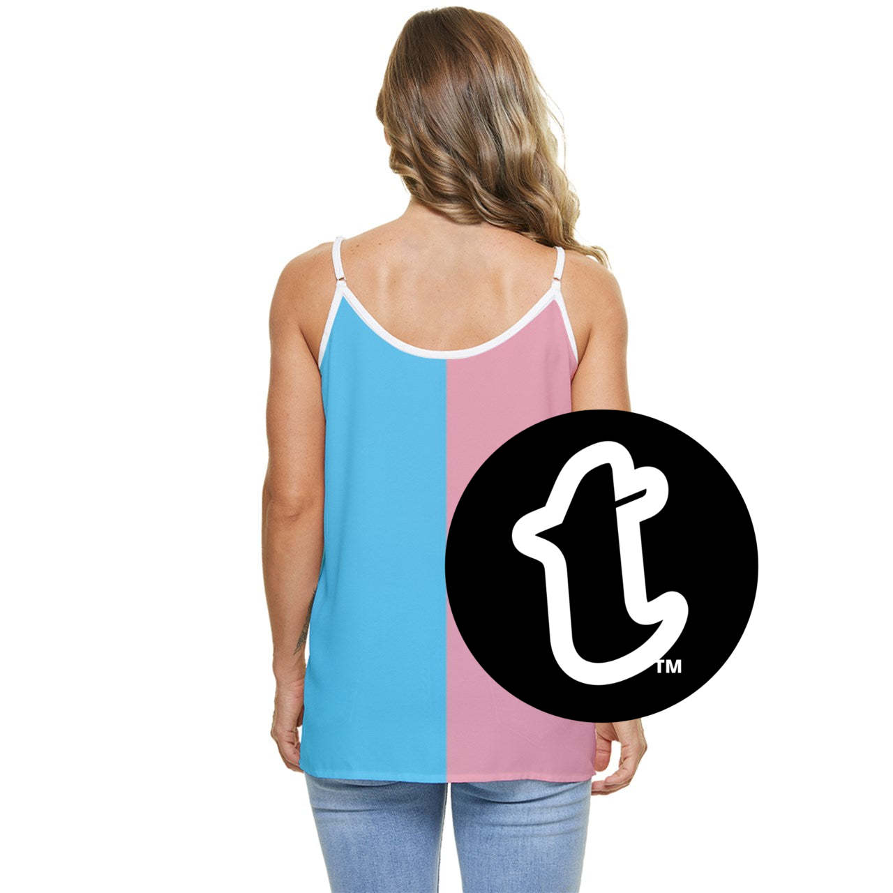 tct Casual Spaghetti Strap Chiffon Top tunnellsCo.