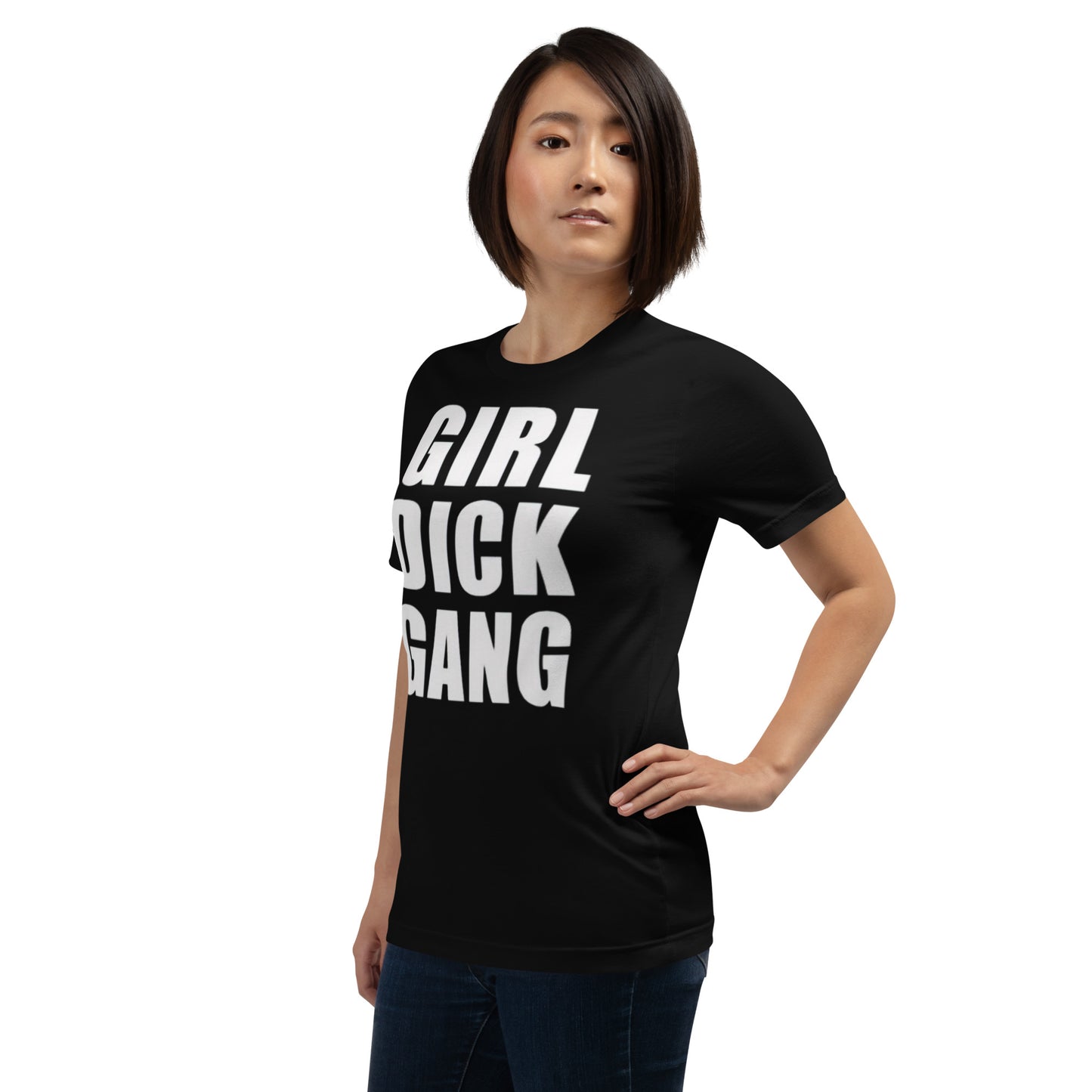 Teen 'GIRL DICK GANG, Girls Have Dicks Too, Get Over It!' Short-Sleeved T-Shirt
