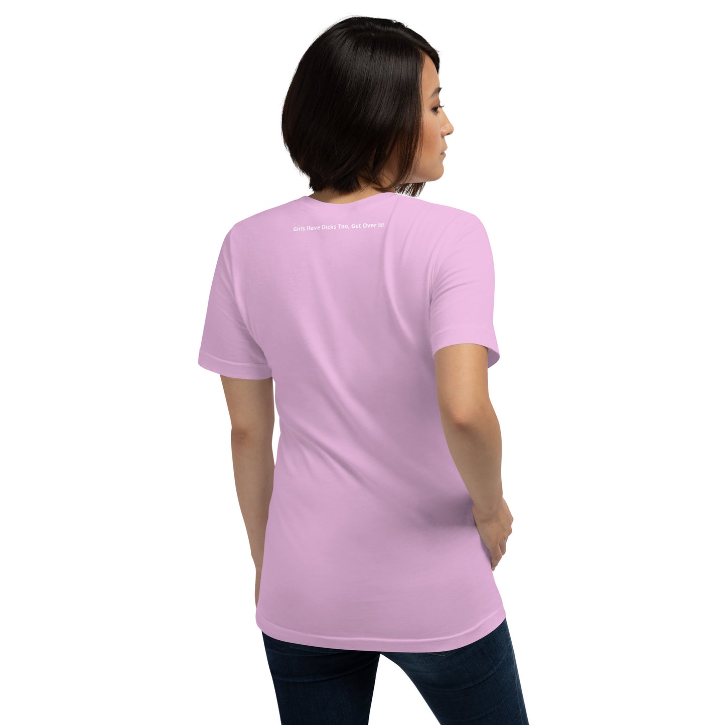 Teen 'GIRL DICK GANG, Girls Have Dicks Too, Get Over It!' Short-Sleeved T-Shirt