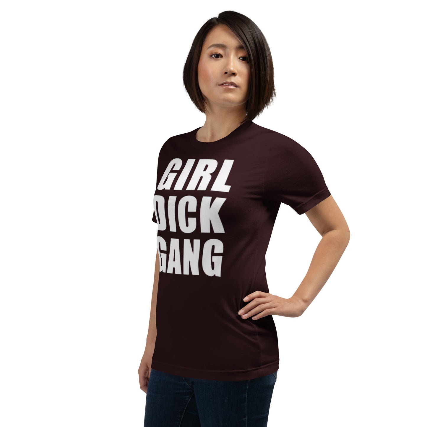 Teen 'GIRL DICK GANG, Girls Have Dicks Too, Get Over It!' Short-Sleeved T-Shirt