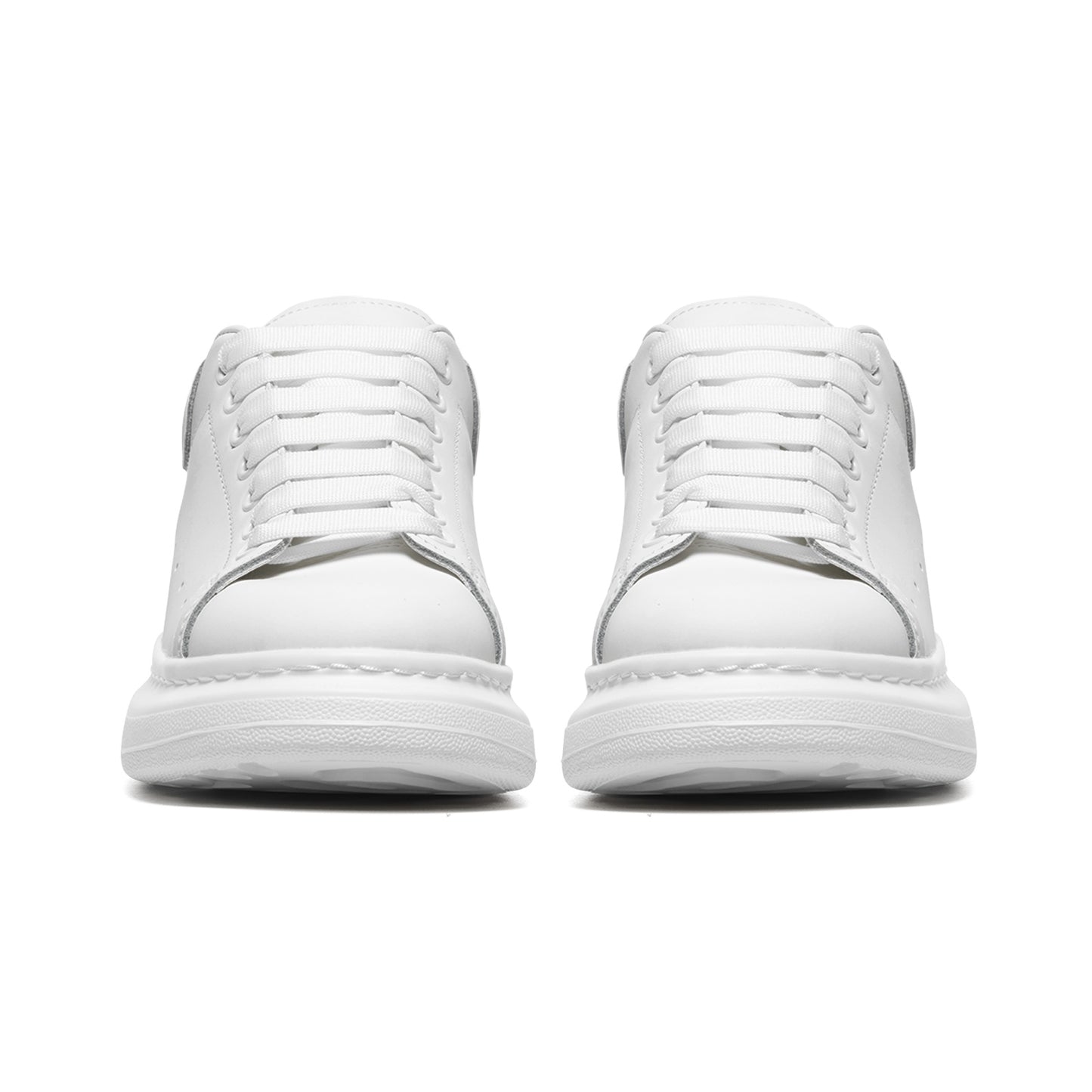 Tuck&Simon Black Tab Statement White Leather Sneakers