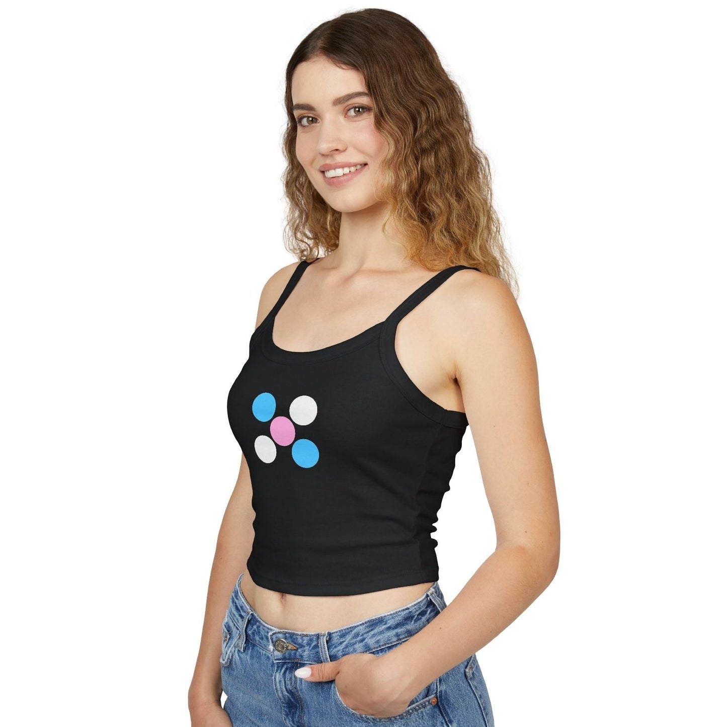 XS-2XL Blue Pink White Pride Teen Sketty Top