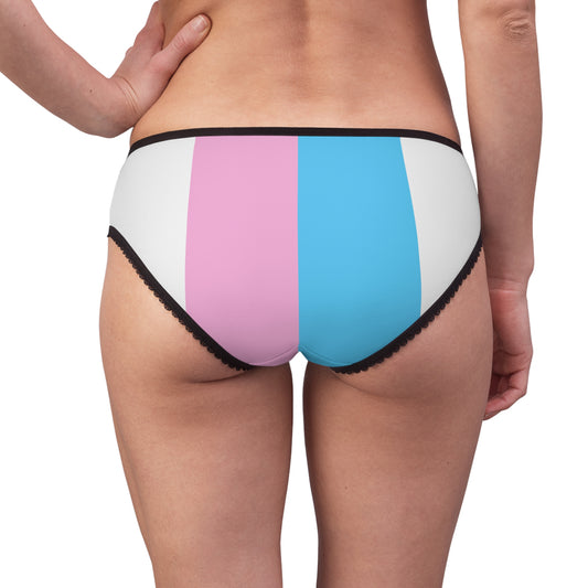 XS - 2XL Blue Pink White Pride Colours High-Cut Knickers