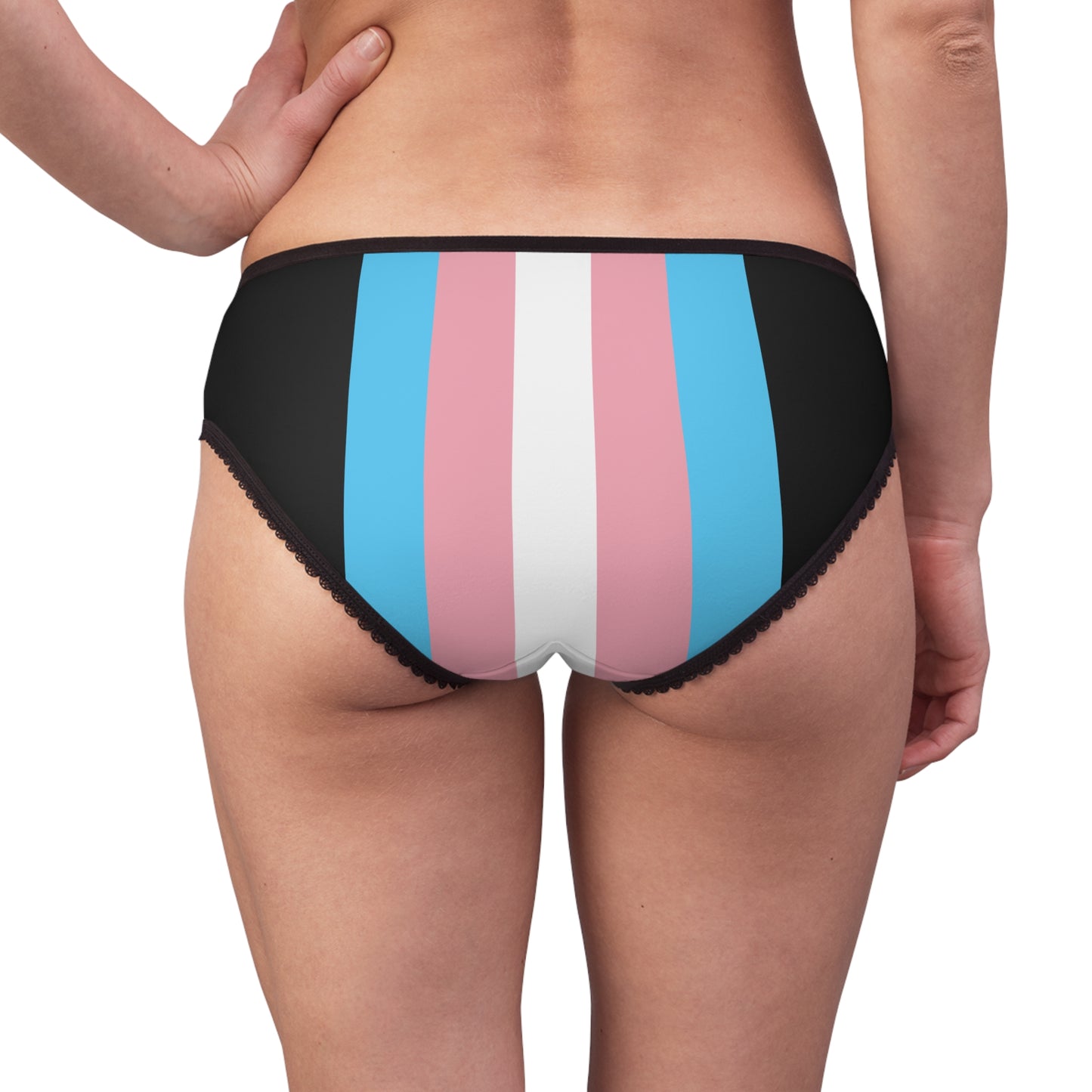 XS - 2XL Blue Pink White Pride  Black High-Cut Knickers