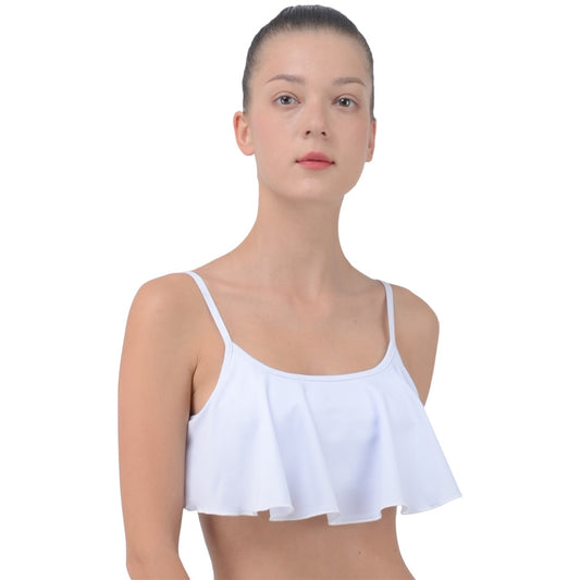 Teen - Plus Size Blue Pink White Vive l'Paris Pride Frilled Summer Top