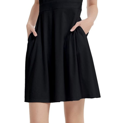 toffolo Teen Black Halter-Neck Sleeveless Cocktail Party Dress