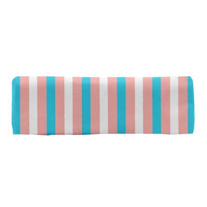 Blue Pink White Candy Striped Carry-on Travel Shoulder Bag