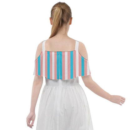 Pride CandyStriped Cut Out Shoulders Dress