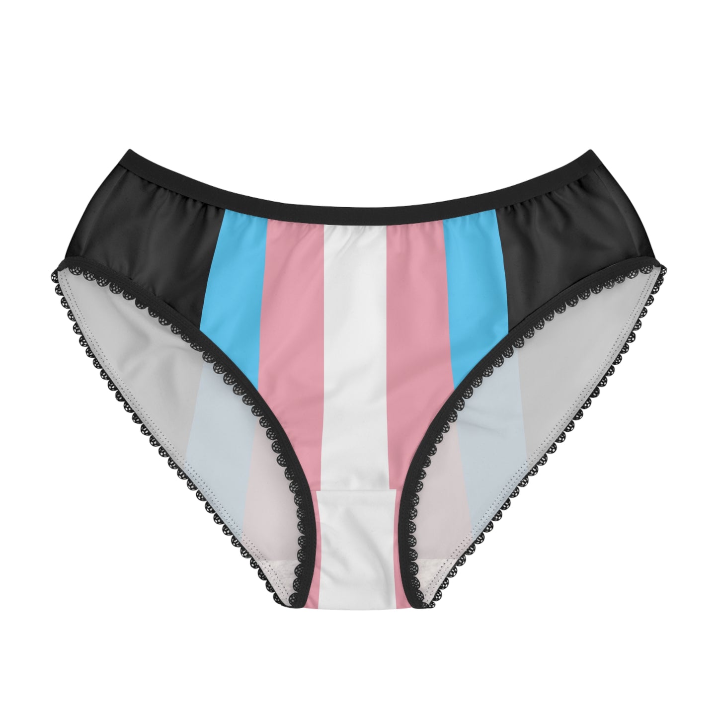 XS - 2XL Blue Pink White Pride  Black High-Cut Knickers