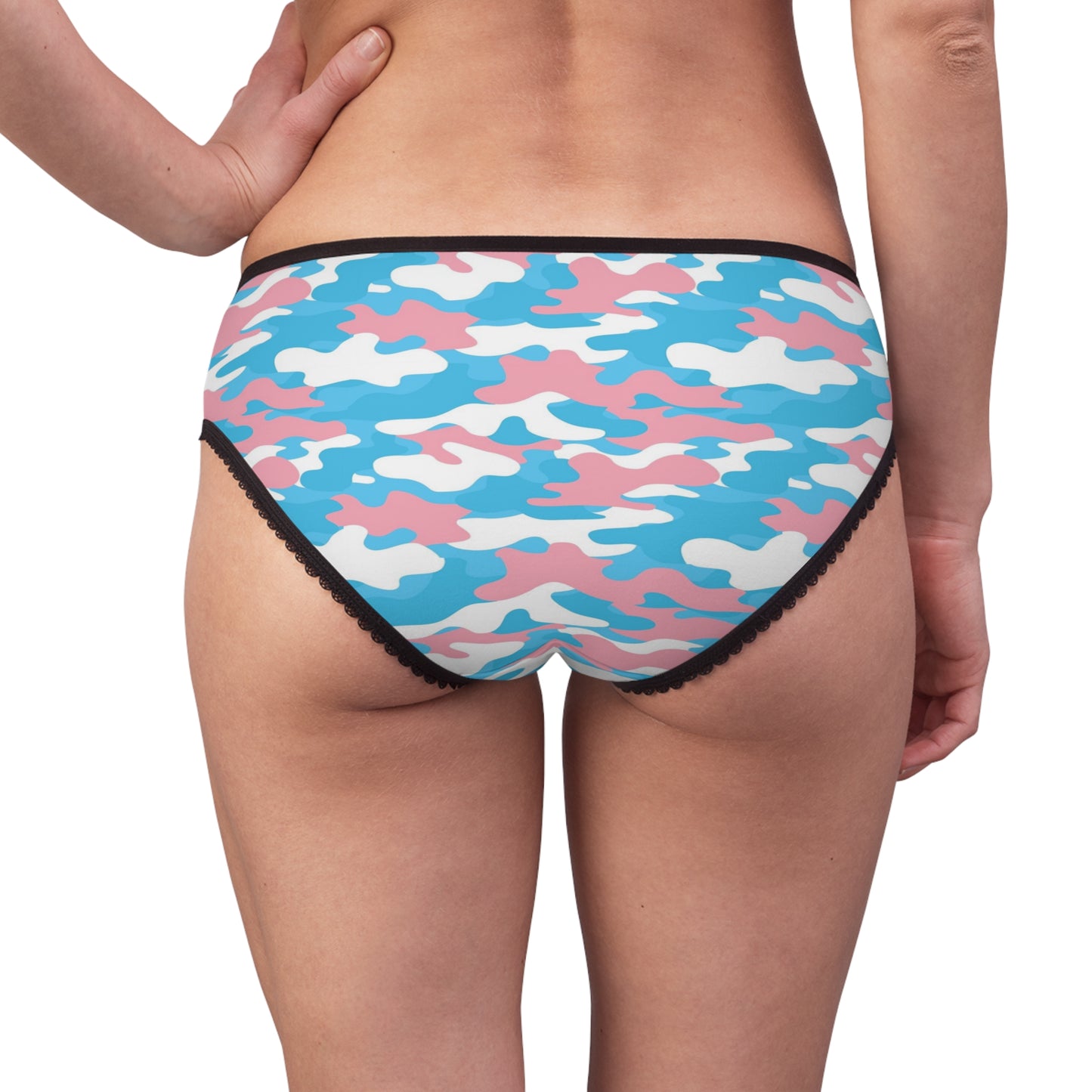 XS - 2XL Blue Pink White Pride Camouflage High-Cut Knickers