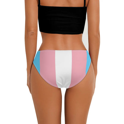 Trans Ally Blue Pink White Pride Seamless Panties