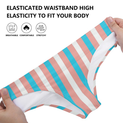 Trans Ally Blue Pink White Pride Seamless Panties